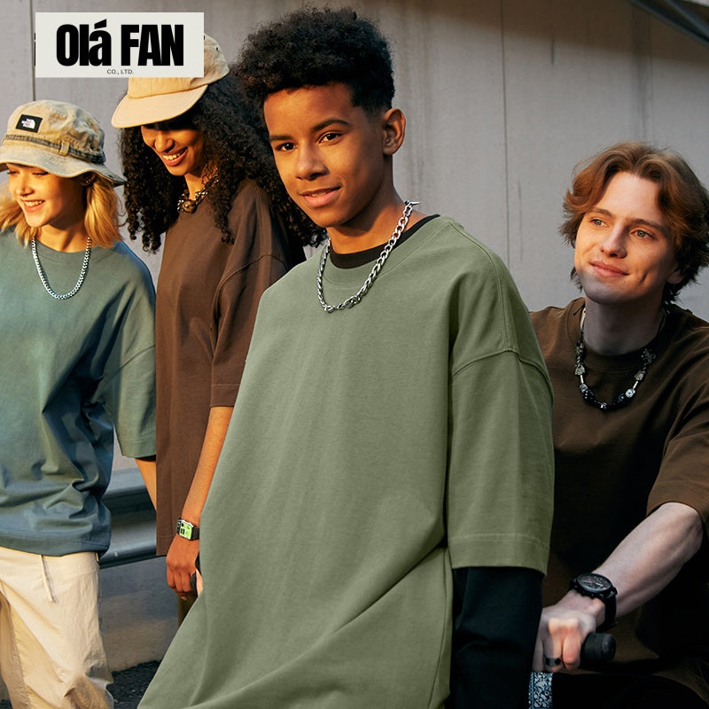 OLA FAN classic high-street 265g weighted T-shirt