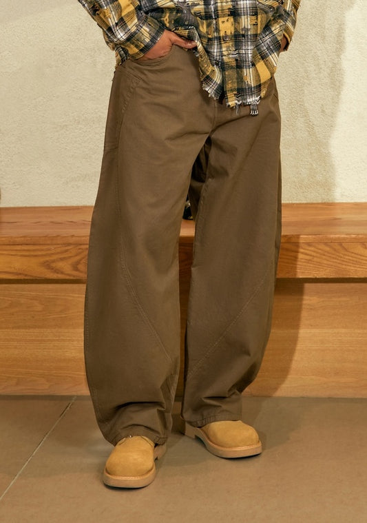 Vintage Asute Dyed Cotton Work Trousers