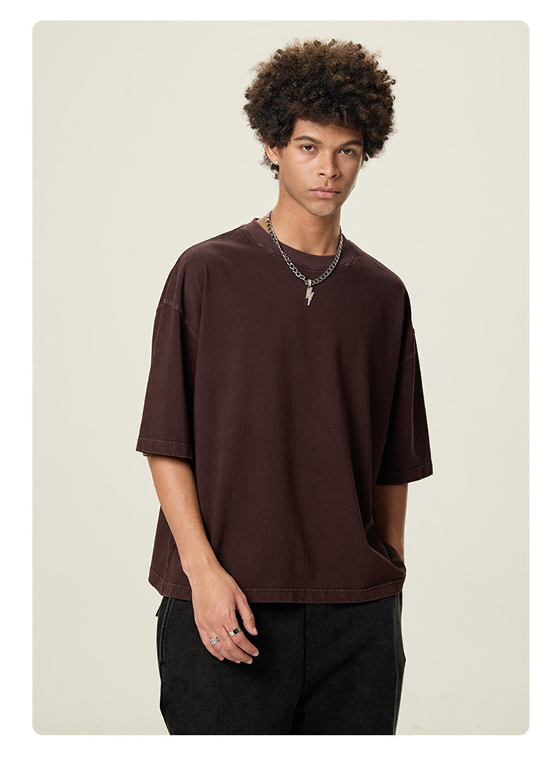 Caramel Essence Series – Boxy Oversized 260g T‑Shirt