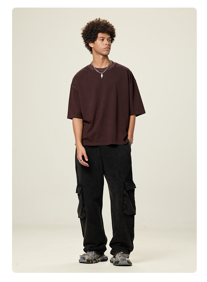 Caramel Essence Series – Boxy Oversized 260g T‑Shirt