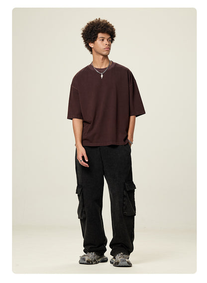 Caramel Essence Series – Boxy Oversized 260g T‑Shirt