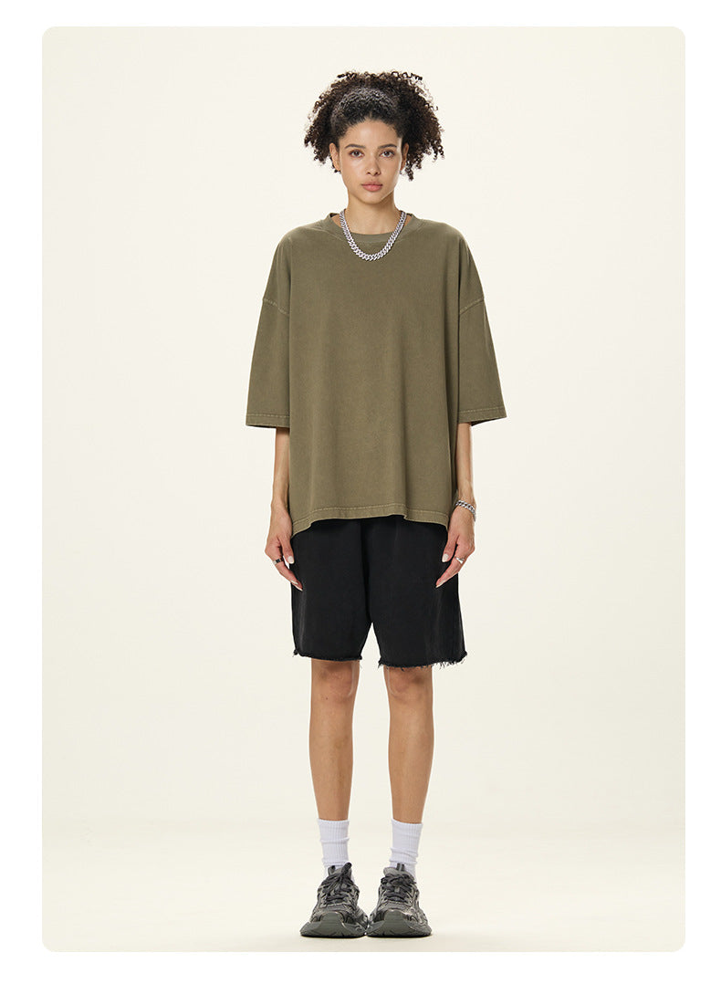 Caramel Essence Series – Boxy Oversized 260g T‑Shirt