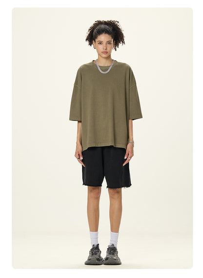 Caramel Essence Series – Boxy Oversized 260g T‑Shirt