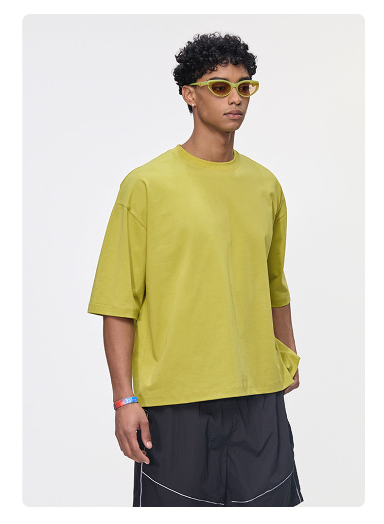 Mint Sorona Boxy T-Shirt with Swiss HeiQ Cooling Tech