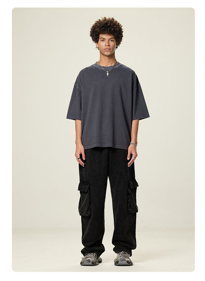 Caramel Essence Series – Boxy Oversized 260g T‑Shirt