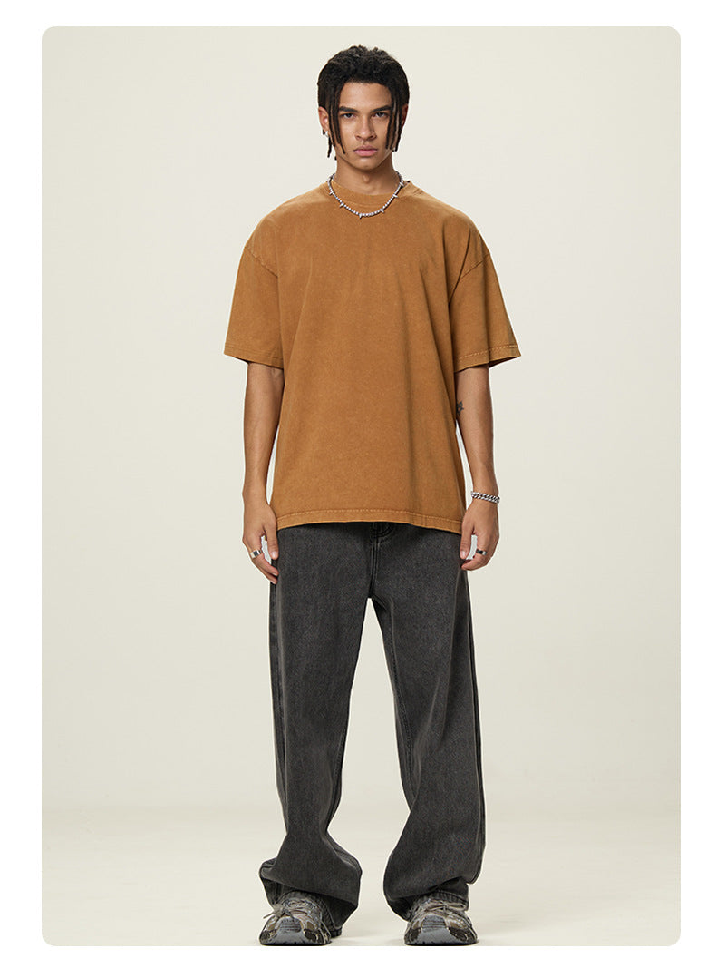 Caramel Essence Series – Boxy Oversized 260g T‑Shirt