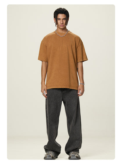 Caramel Essence Series – Boxy Oversized 260g T‑Shirt