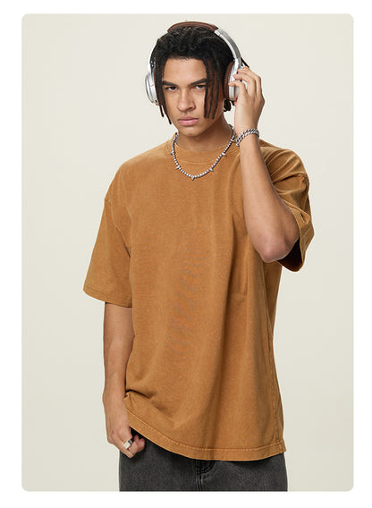 Caramel Essence Series – Boxy Oversized 260g T‑Shirt