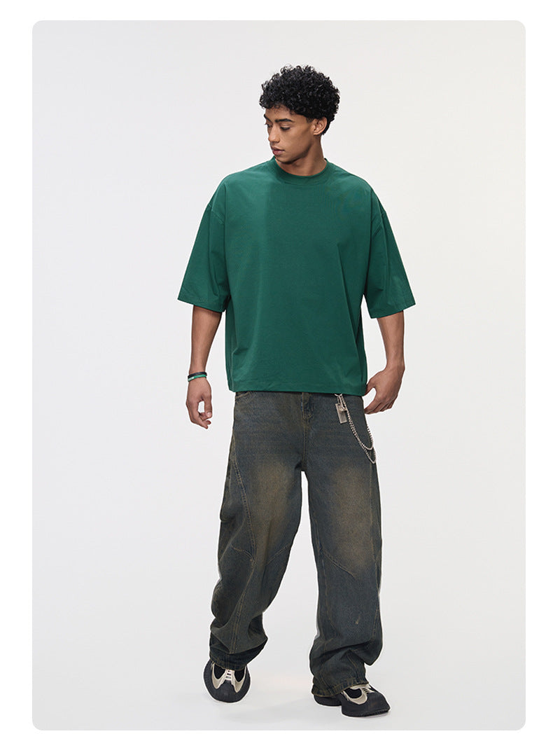 Mint Sorona Boxy T-Shirt with Swiss HeiQ Cooling Tech