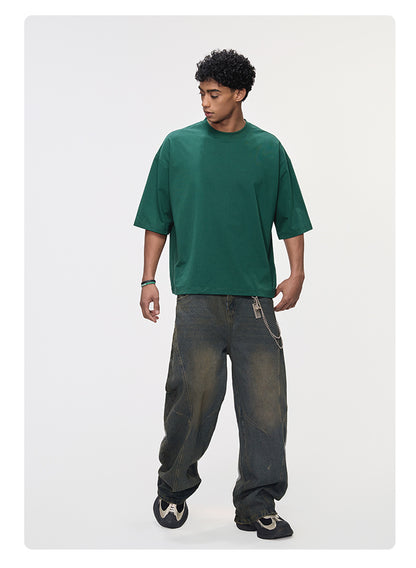 Mint Sorona Boxy T-Shirt with Swiss HeiQ Cooling Tech