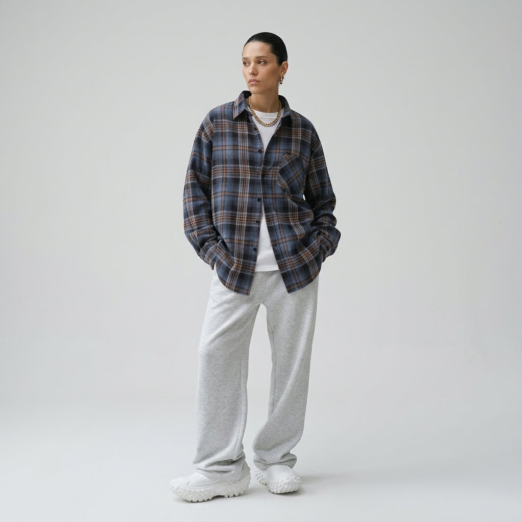 Casual Vintage Plaid Shirt