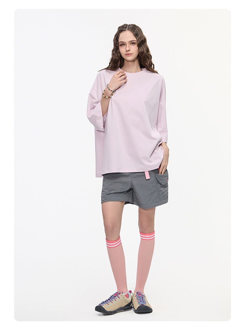 Mint Sorona Boxy T-Shirt with Swiss HeiQ Cooling Tech