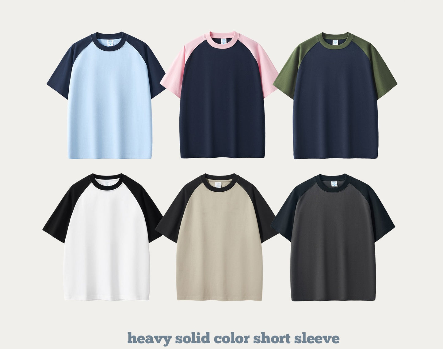 Contrast Raglan Oversized T‑Shirt