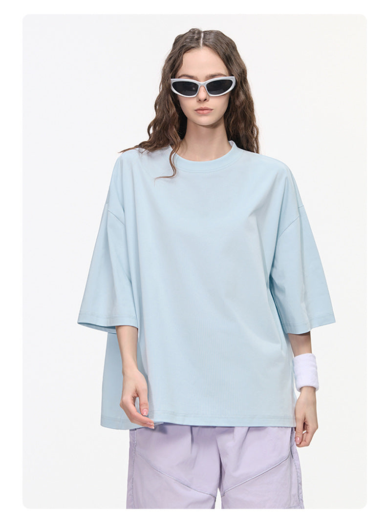 Mint Sorona Boxy T-Shirt with Swiss HeiQ Cooling Tech