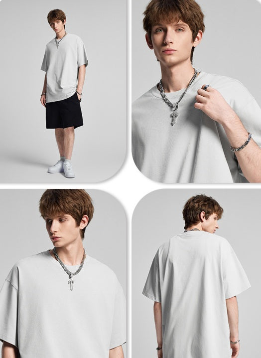 Blooming Horizon Series – Oversized 275g T‑Shirt