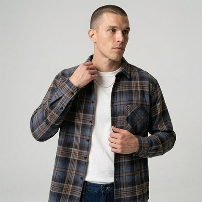Casual Vintage Plaid Shirt