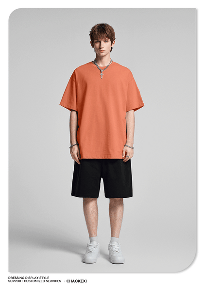 Blooming Horizon Series – Oversized 275g T‑Shirt