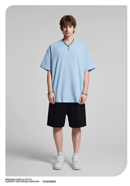 Blooming Horizon Series – Oversized 275g T‑Shirt