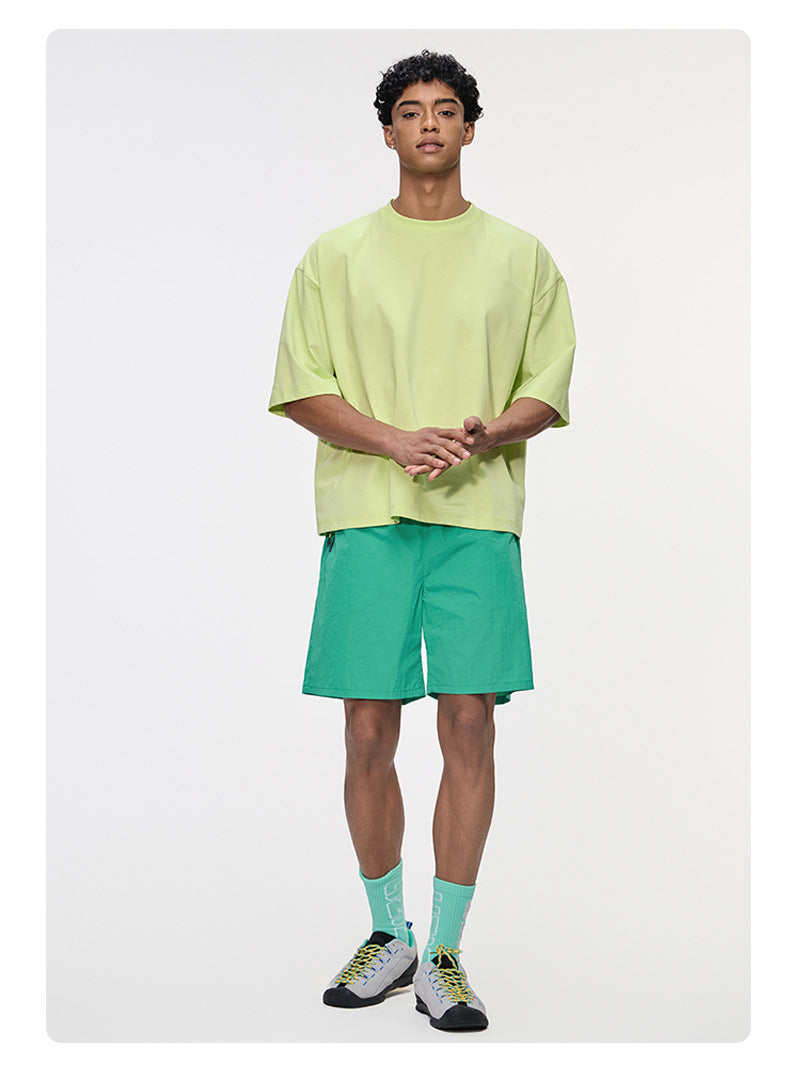 Mint Sorona Boxy T-Shirt with Swiss HeiQ Cooling Tech