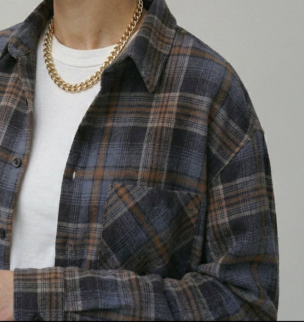 Casual Vintage Plaid Shirt