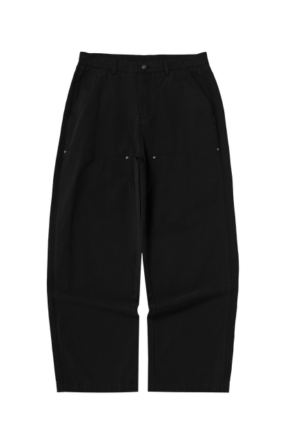 Asute Dyed Wide-Leg Lumberjack Trousers