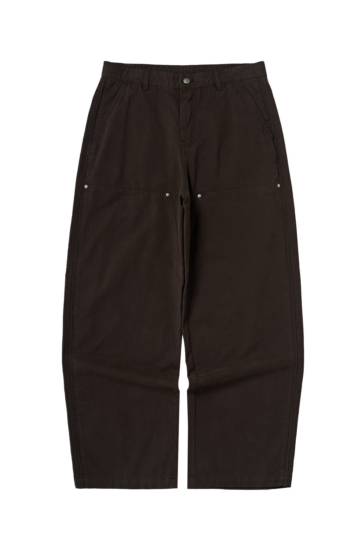 Asute Dyed Wide-Leg Lumberjack Trousers