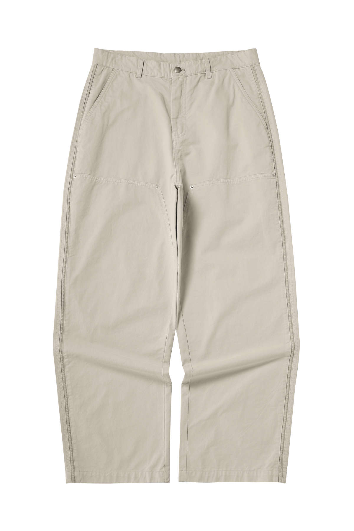 Asute Dyed Wide-Leg Lumberjack Trousers