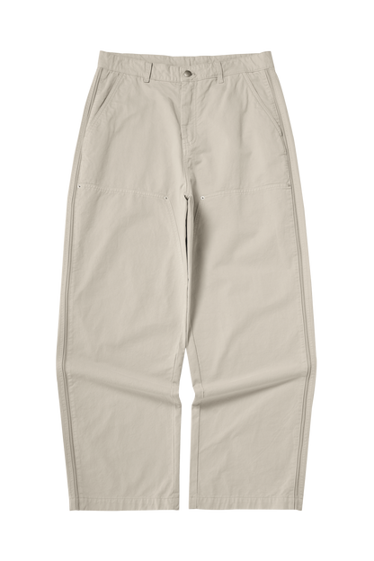 Asute Dyed Wide-Leg Lumberjack Trousers