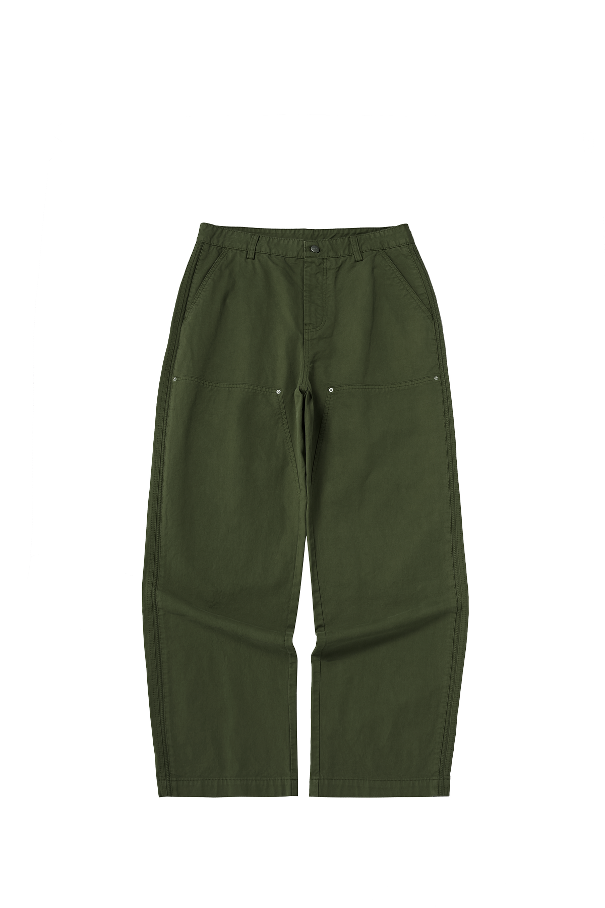 Asute Dyed Wide-Leg Lumberjack Trousers