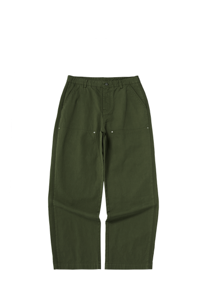 Asute Dyed Wide-Leg Lumberjack Trousers