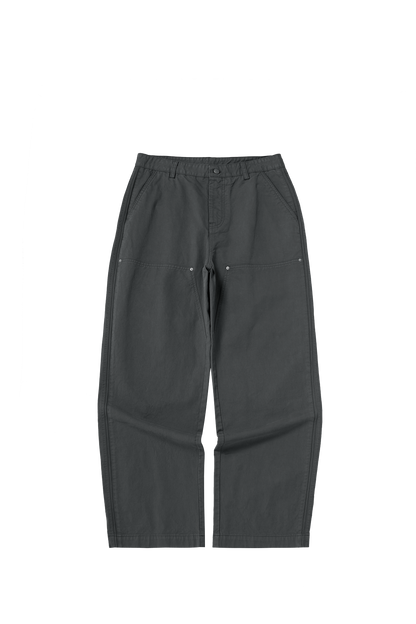 Asute Dyed Wide-Leg Lumberjack Trousers