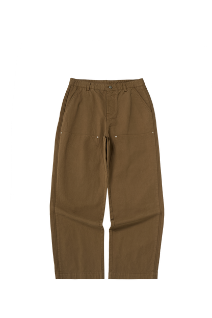 Asute Dyed Wide-Leg Lumberjack Trousers