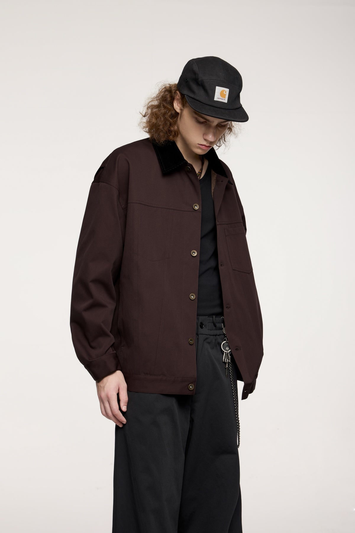OLA FAN Corduroy Collar Detroit Workwear Jacket