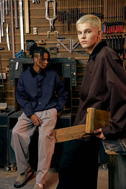 OLA FAN Corduroy Collar Detroit Workwear Jacket