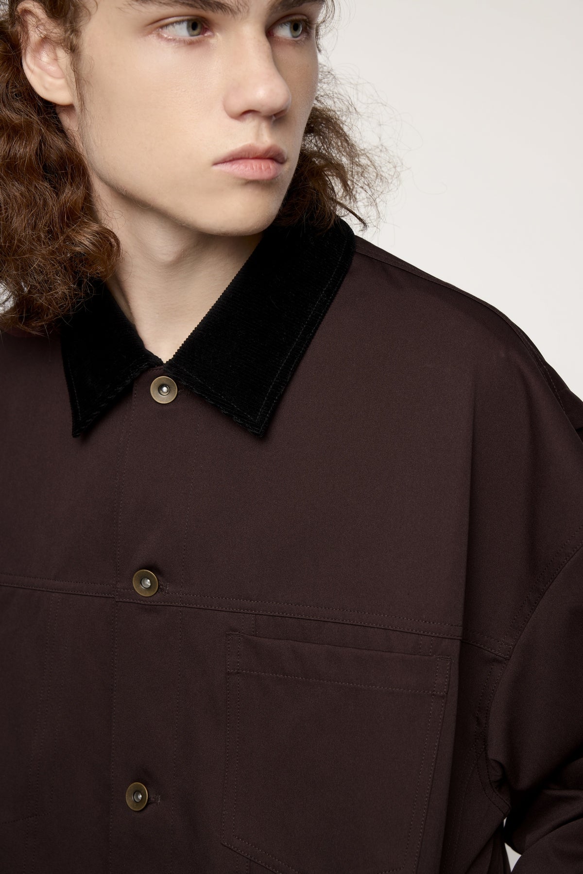 OLA FAN Corduroy Collar Detroit Workwear Jacket