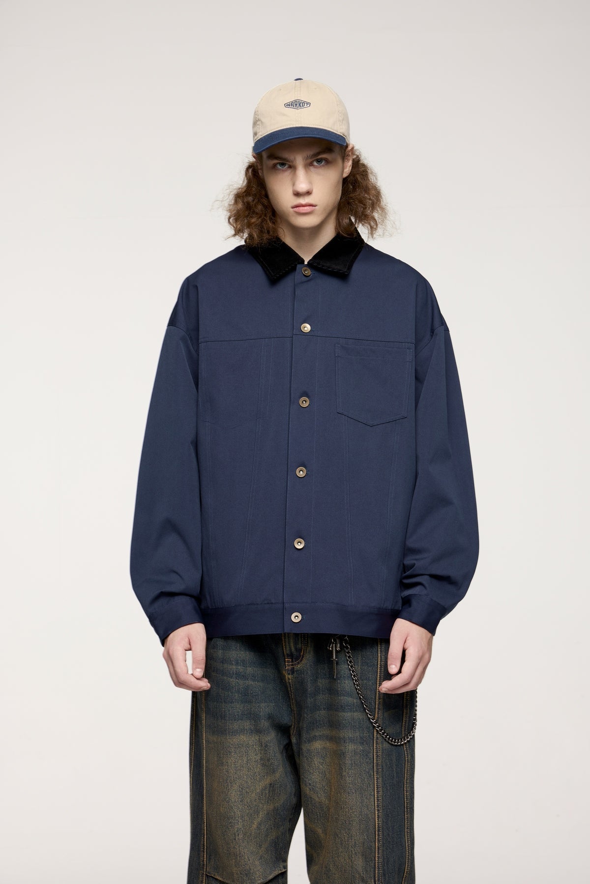 OLA FAN Corduroy Collar Detroit Workwear Jacket