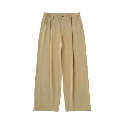 Curved Blade Stretch Pleated Cargo Pants