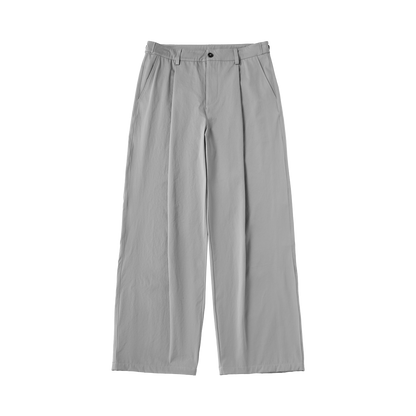 Curved Blade Stretch Pleated Cargo Pants