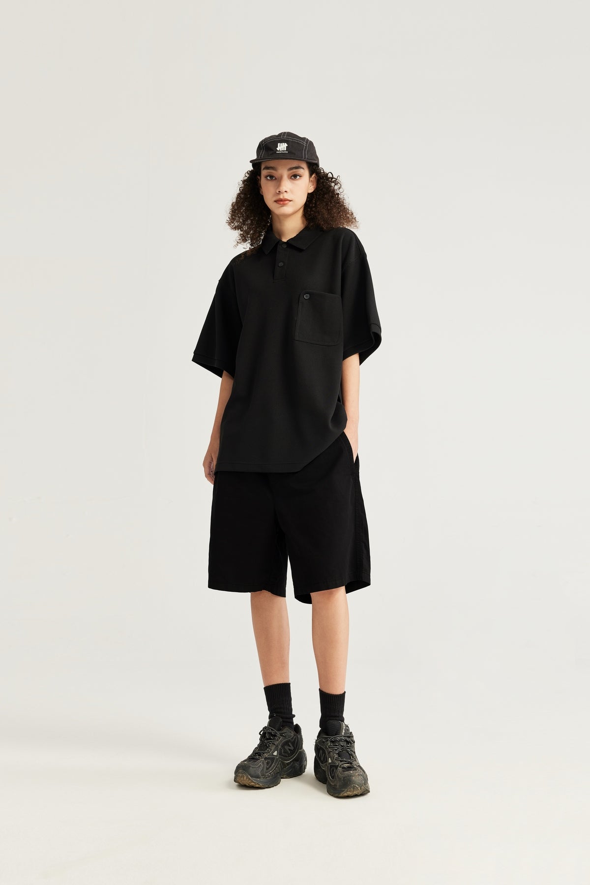 Eco_Washed_Cotton_Shorts-ola_fan-black-full-view-female