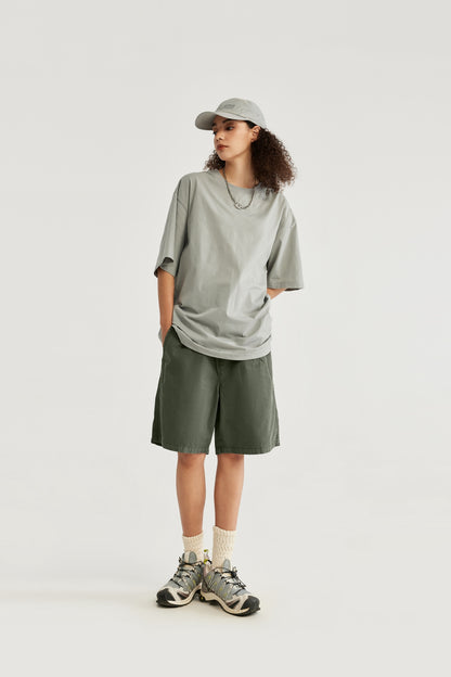 Eco_Washed_Cotton_Shorts-ola_fan-dark green-full-view-female