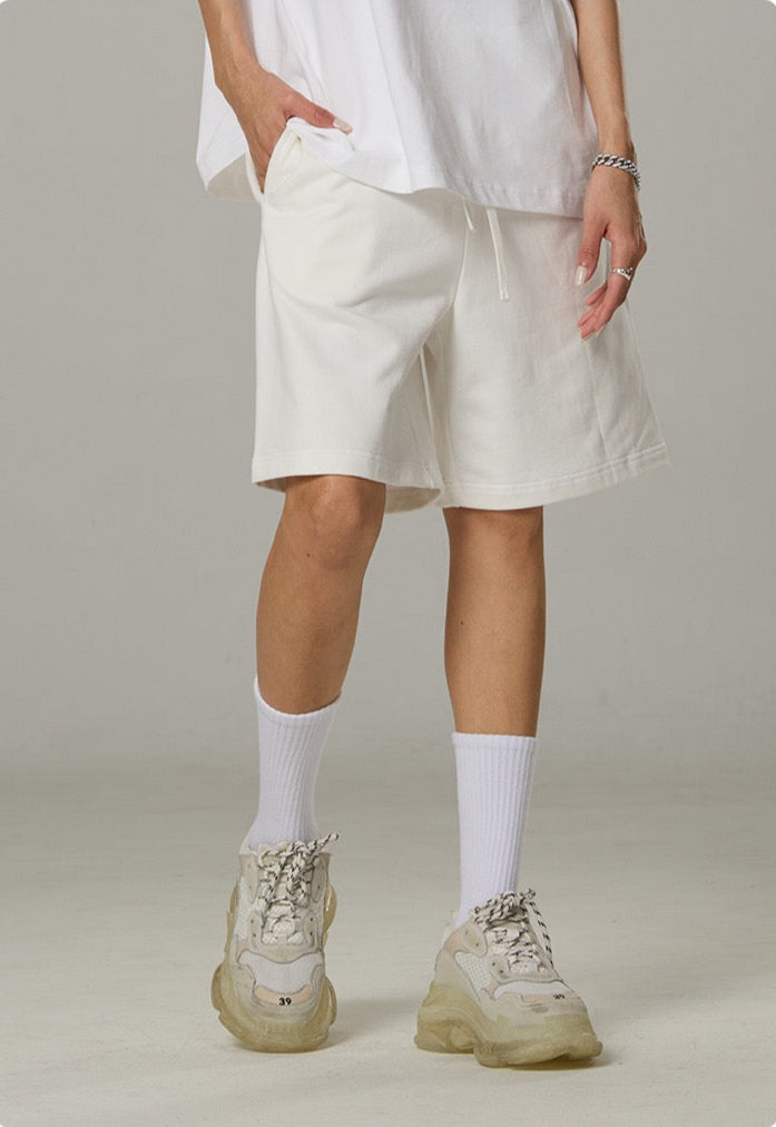 Eco_Washed_Cotton_Shorts-ola_fan-white-front-view