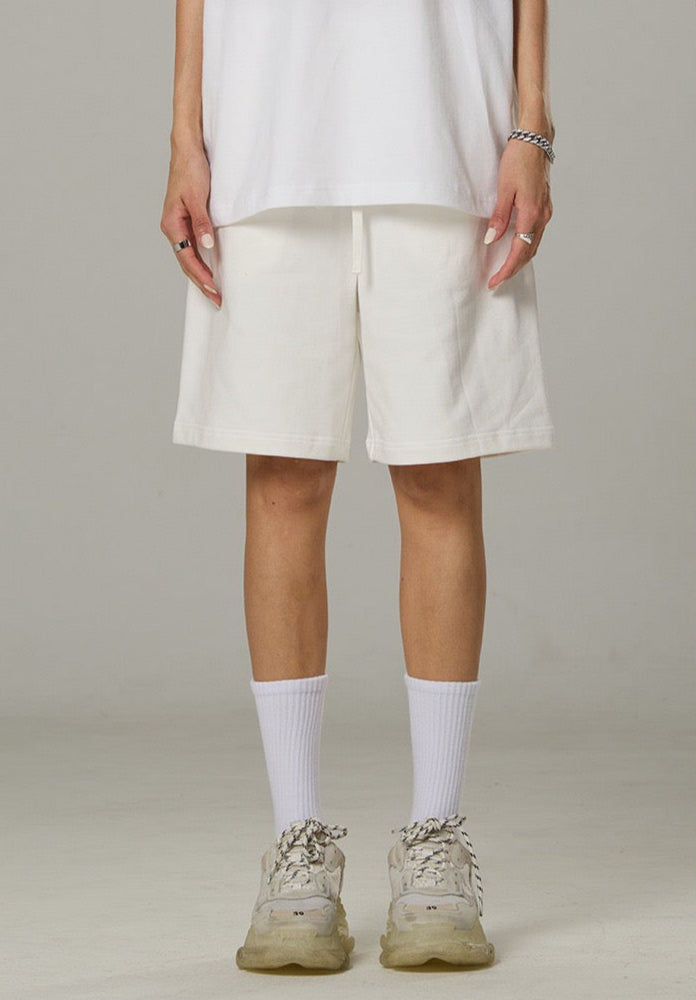 Eco_Washed_Cotton_Shorts-ola_fan-white-front-view