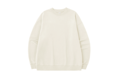 OLA FAN Soft Fleece Crewneck Unisex Sweatshirt Milk Tea White sku