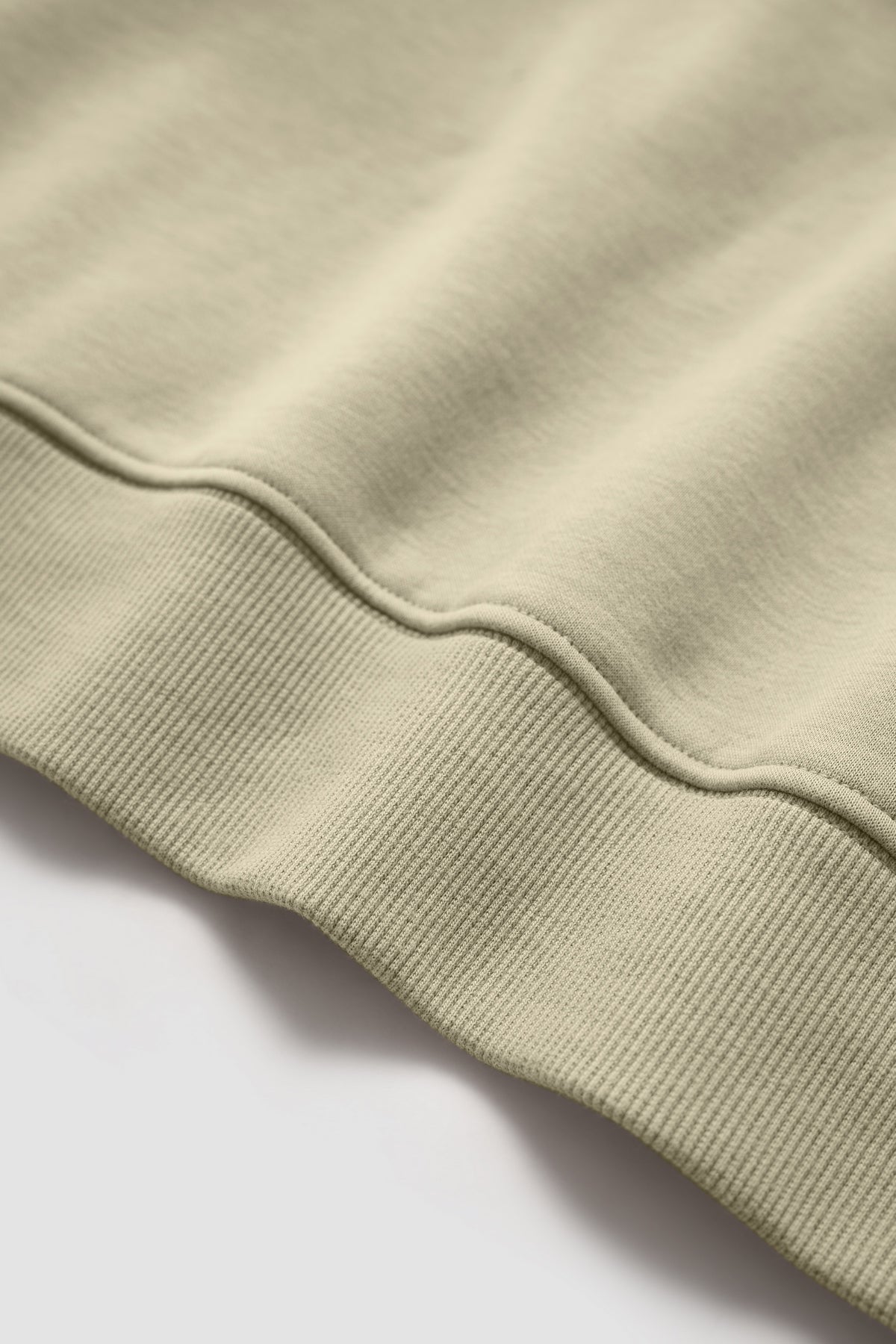 OLA FAN Soft Fleece Crewneck Unisex Sweatshirt Light Khaki Detail