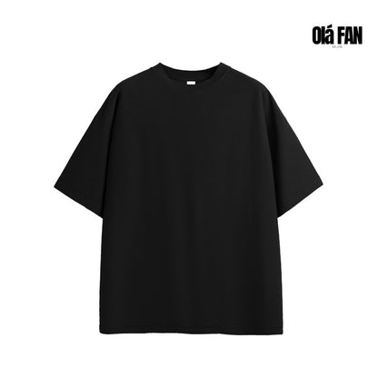 OLA FAN Versatile Twill  Collar Cut-finished T Shirt