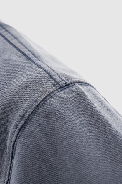 Ola fan Heavy Cotton Oversize Washed T-Shirt material detail close shot