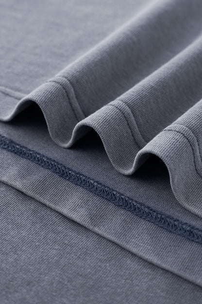 Ola fan Heavy Cotton Oversize Washed T-Shirt material detail close shot