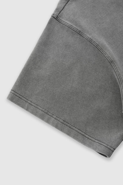 Ola fan Heavy Cotton Oversize Washed T-Shirt material detail close shot