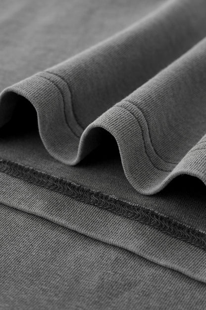 Ola fan Heavy Cotton Oversize Washed T-Shirt material detail close shot