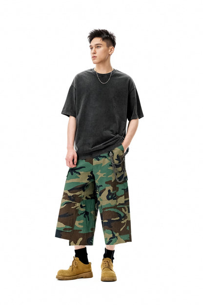 Ola fan black Heavy Cotton Oversize Washed T-Shirt full side view